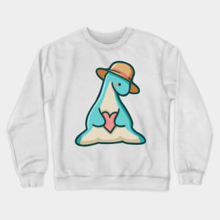 Cute long neck, Summer dino, Love dinosaur Crewneck Sweatshirt